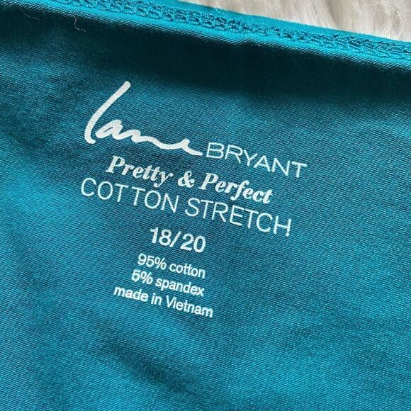 Lane Bryant Pretty & Perfect Cami Tank Top Size 18 20 Cotton Stretch - Picture 5 of 5